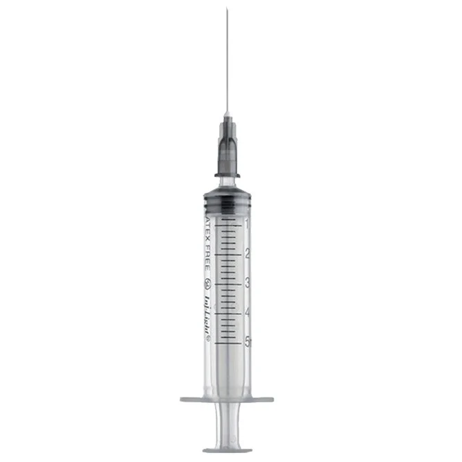 Siringa con ago RAYS Injlight 5 ml - Ago 22 G x 1-1/4 (conf.100 pz.)
