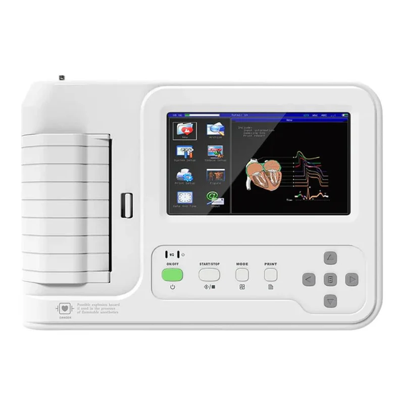 ECG Contec 600G Touch - Elettrocardiografo a 3-6 canali Interpretativo