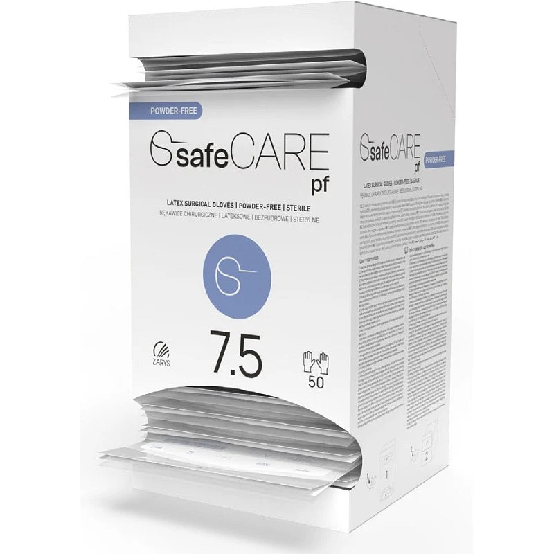 Guanti chirurgici sterili in lattice senza polvere SAFECARE (50 paia)