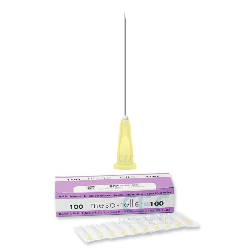 Aghi meso-relle per Filler e Collagene - Luer 30G x 40 mm (100pz)