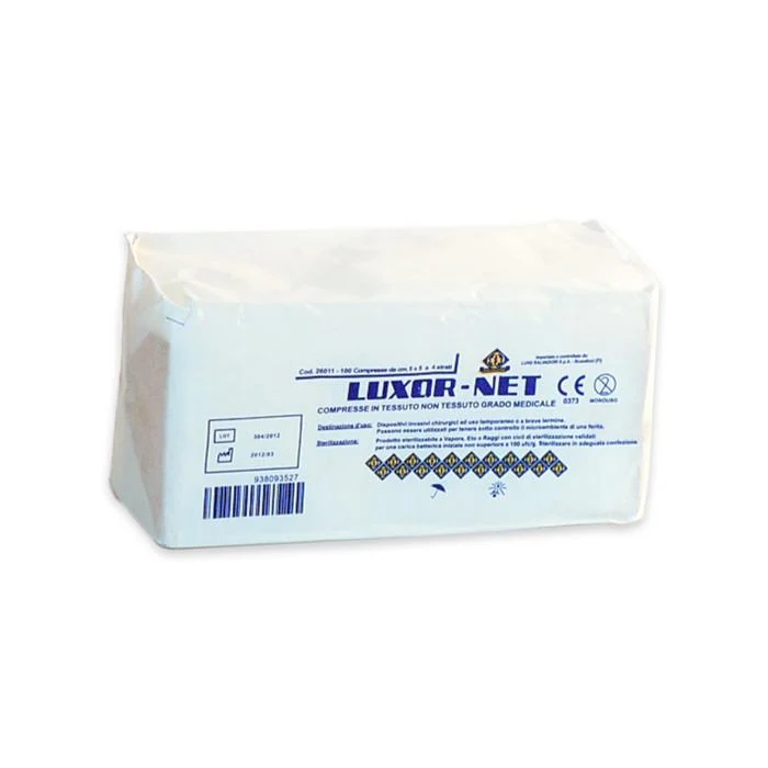 Compresse di garza in TNT SECUSORB piegata cm 5 x 5 a 4 strati (conf.100 pz)