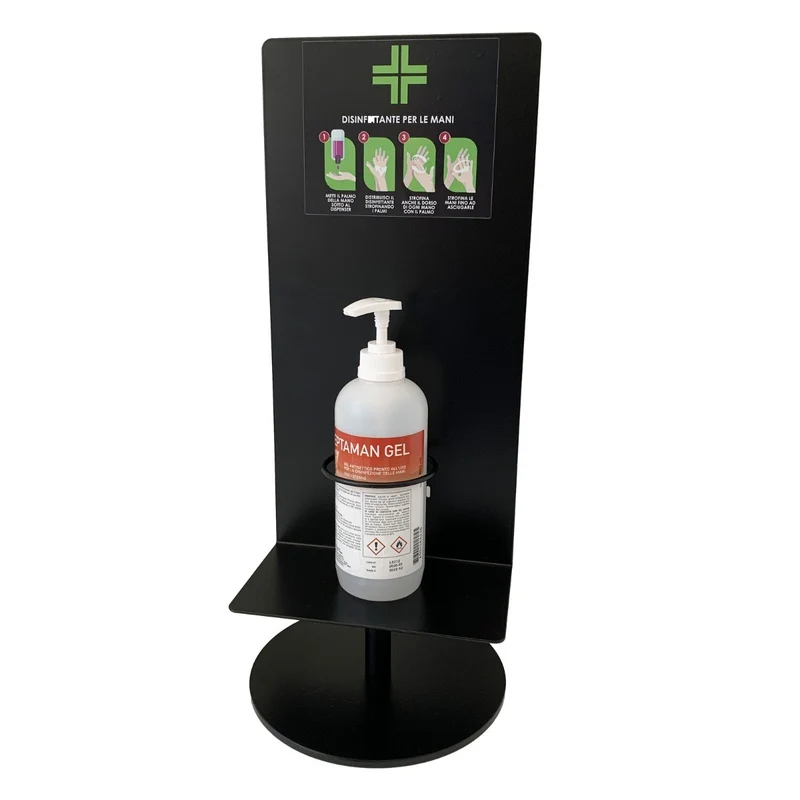 Supporto da tavolo igiene mani I-MEDIK - con porta flacone 500 ml