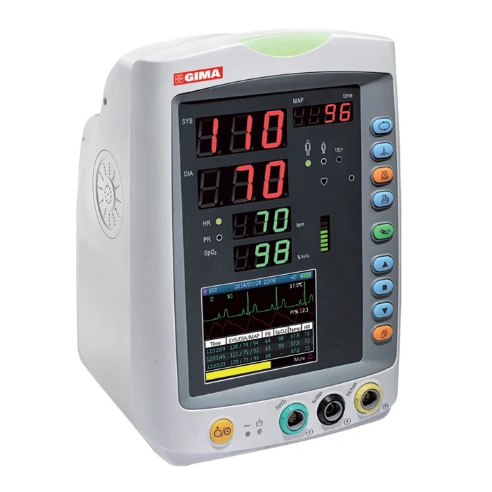 Monitor multiparametrico GIMA Vital PRO-SNET - SpO2, NIBP, ECG (7 deriv.) e TEMP