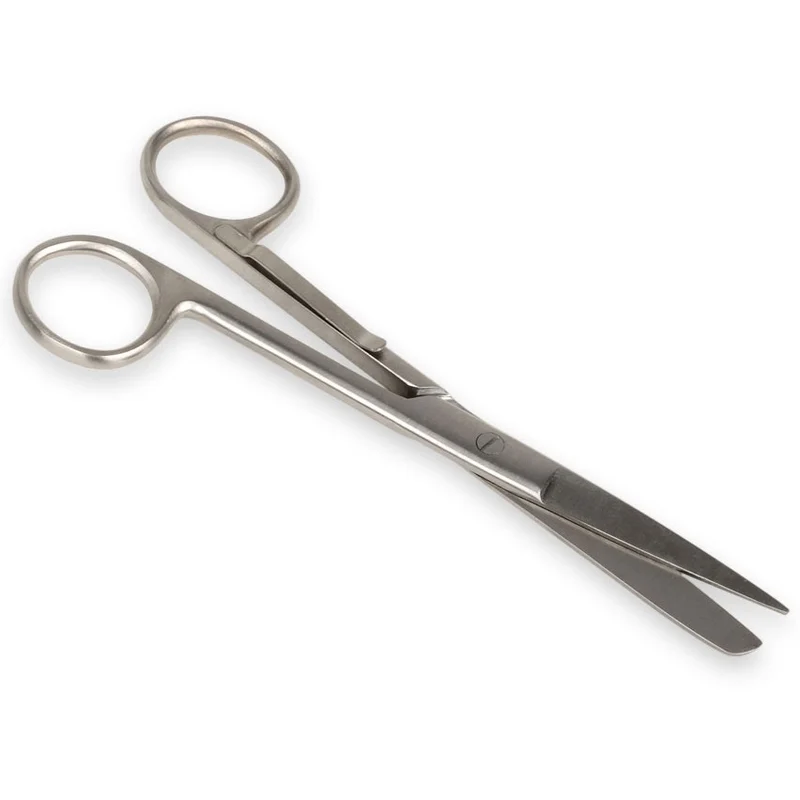 Forbici rette punte alterne - con clip - 14 cm