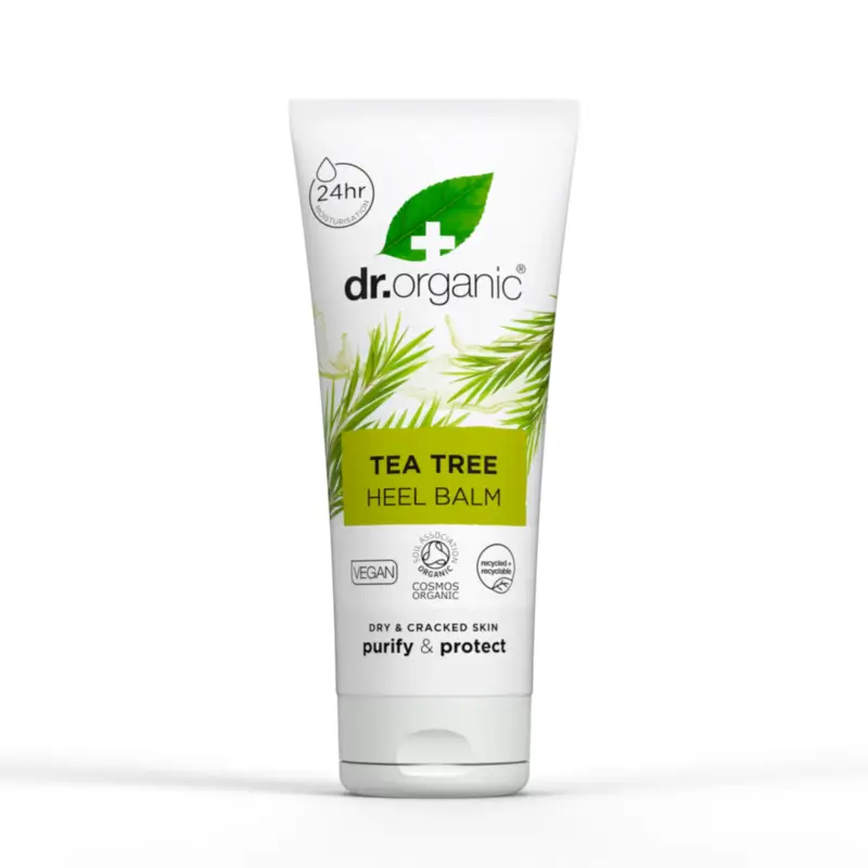 Dr.Organic Tea Tree Balm for Cracked Heels, 100 ml