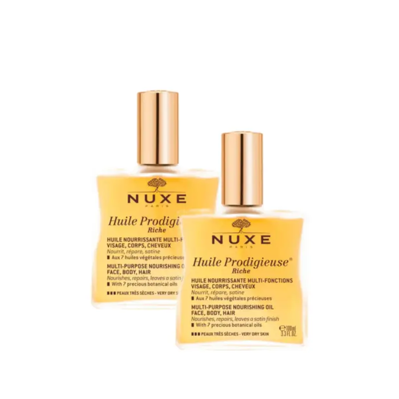 Nuxe Huile Prodigieuse Rich Oil Spray, Pack of 2 x 100 ml