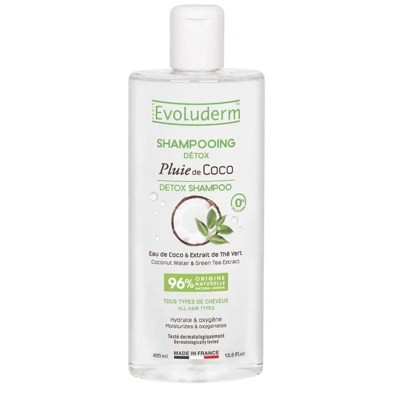 Evoluderm Coconut Detox Shampoo, 400 ml