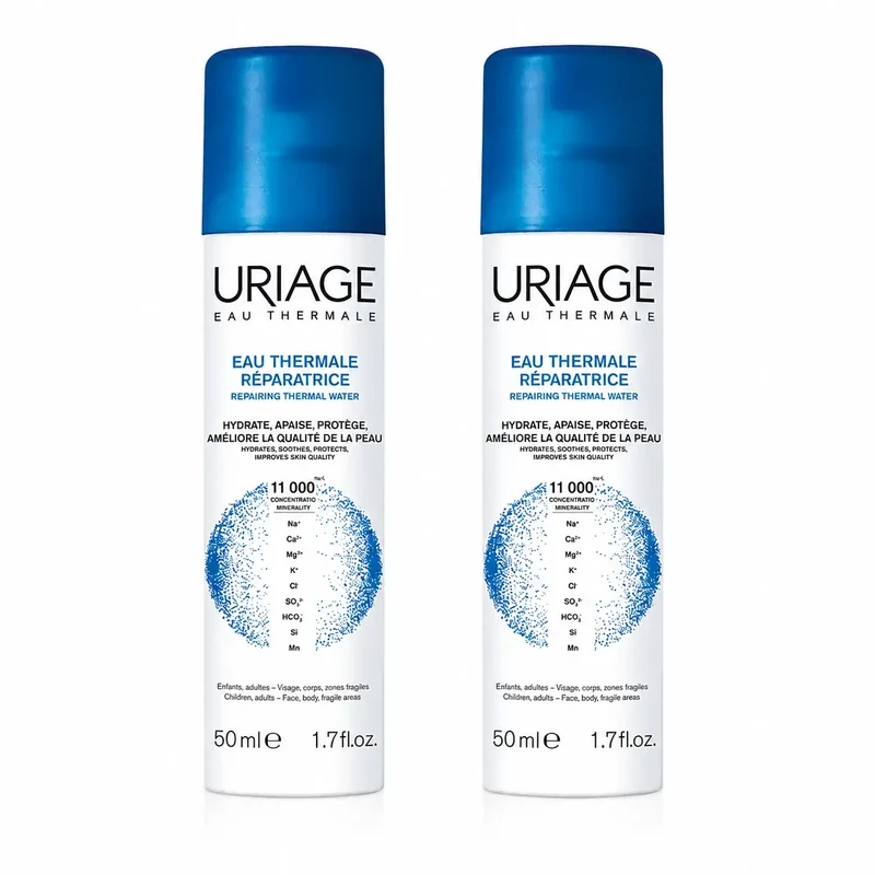Uriage Eau Thermale Restorative Thermal Water 50 ml, pack of 2
