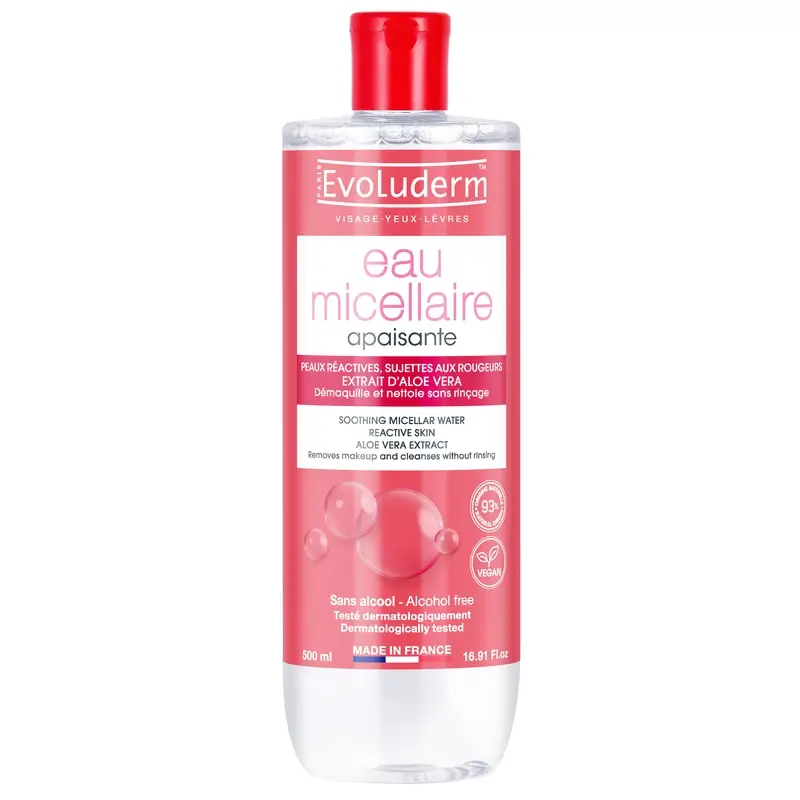 Evoluderm Micellar Water for Reactive Skin, 500 ml