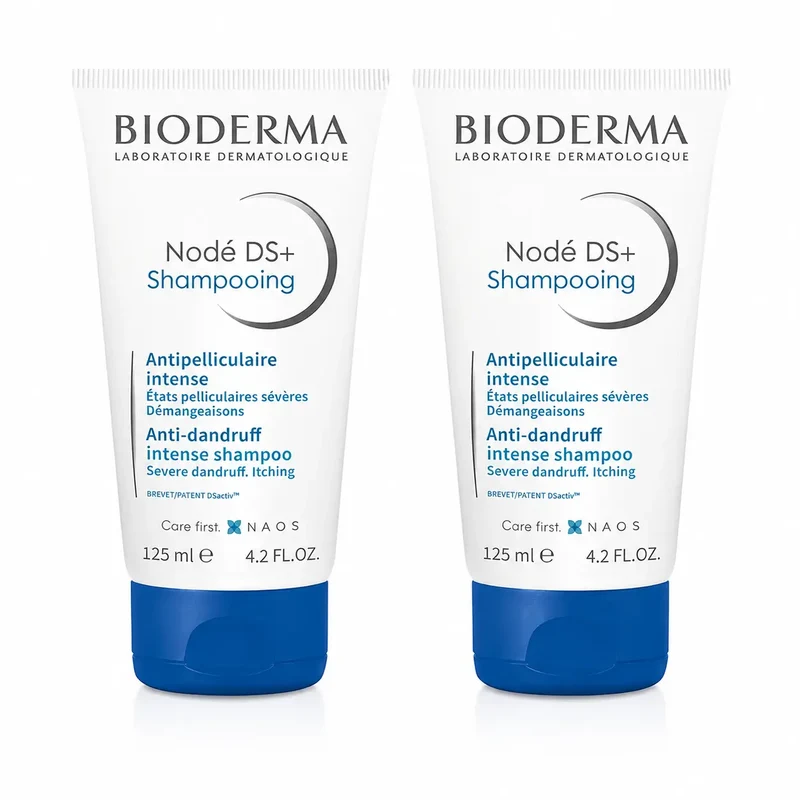 Bioderma Nodé Ds+ Seborrhoeic Dermatitis Shampoo 125ml, pack of 2