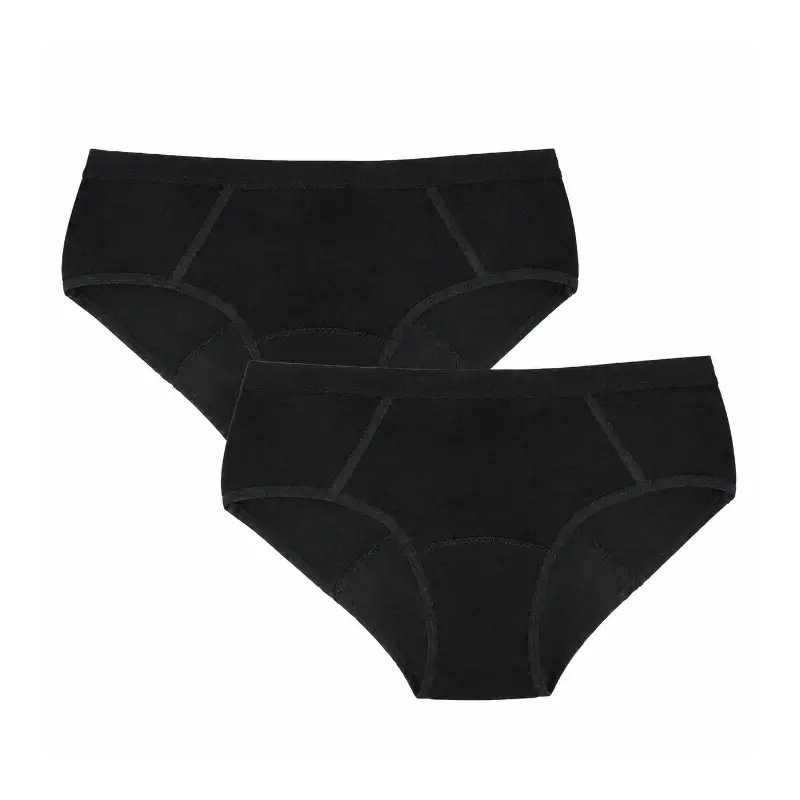 Enna Menstrual Panty Teens Sporty - Medium Flow, 152 Cm, Black, Pack 2 Units