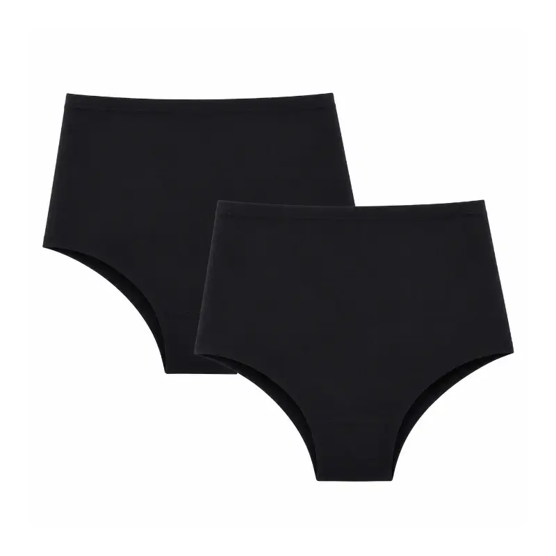 Enna Incontinence Women's High Waist 40 Ml Absorption, Size 2XL, Black Pack 2 PCs