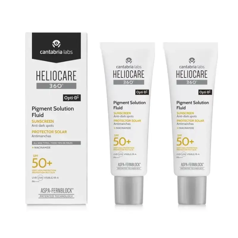 Heliocare 360º Pigment Solution Sun and Facial SPF50+, 2 x 50 ml