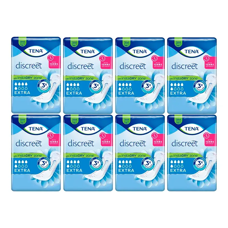 TENA Pack Discreet Extra Id, 8 X 20 pcs.