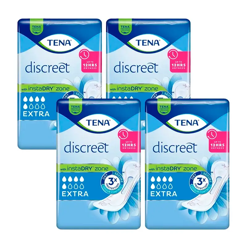 TENA Discreet Pack Extra Id, 4 X 20 pcs.
