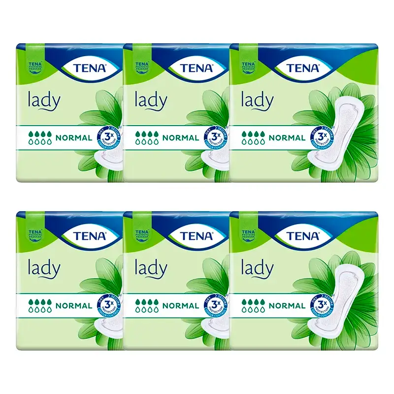 TENA Lady Normal Pack, 6 X 24 Units